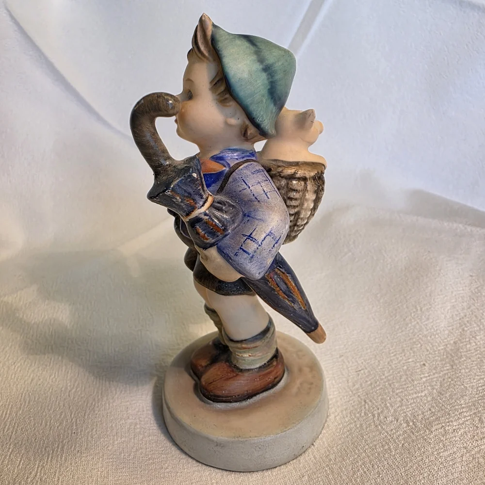 Vintage Goebel Hummel Home From The Market Figurine Boy Basket Pig TMK 3 RARE